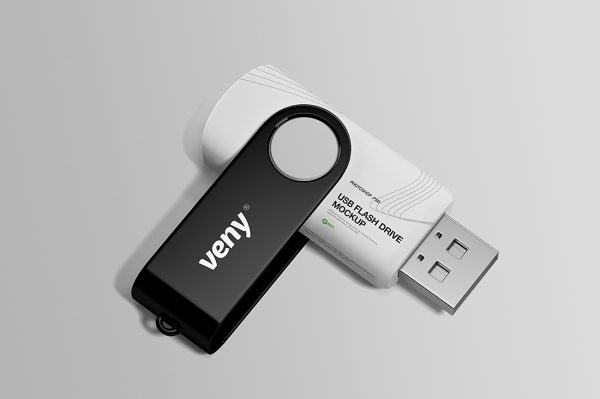 精致的U盘样机mockup