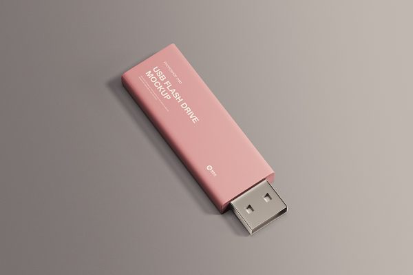 高质感U盘样机mockup