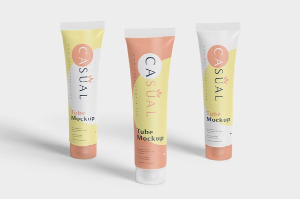 牙膏软管包装样机mockup4组