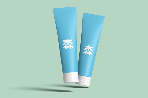 牙膏软管包装样机mockup