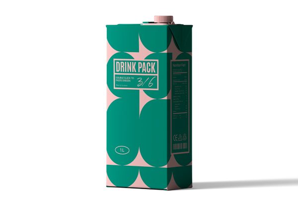 果汁盒牛奶盒包装样机mockup