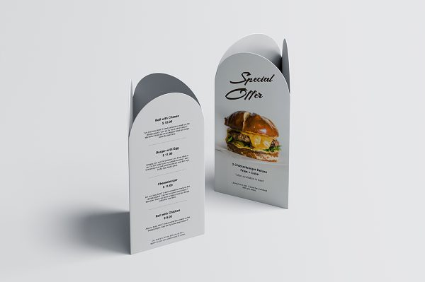 纸质桌牌台卡样机mockup