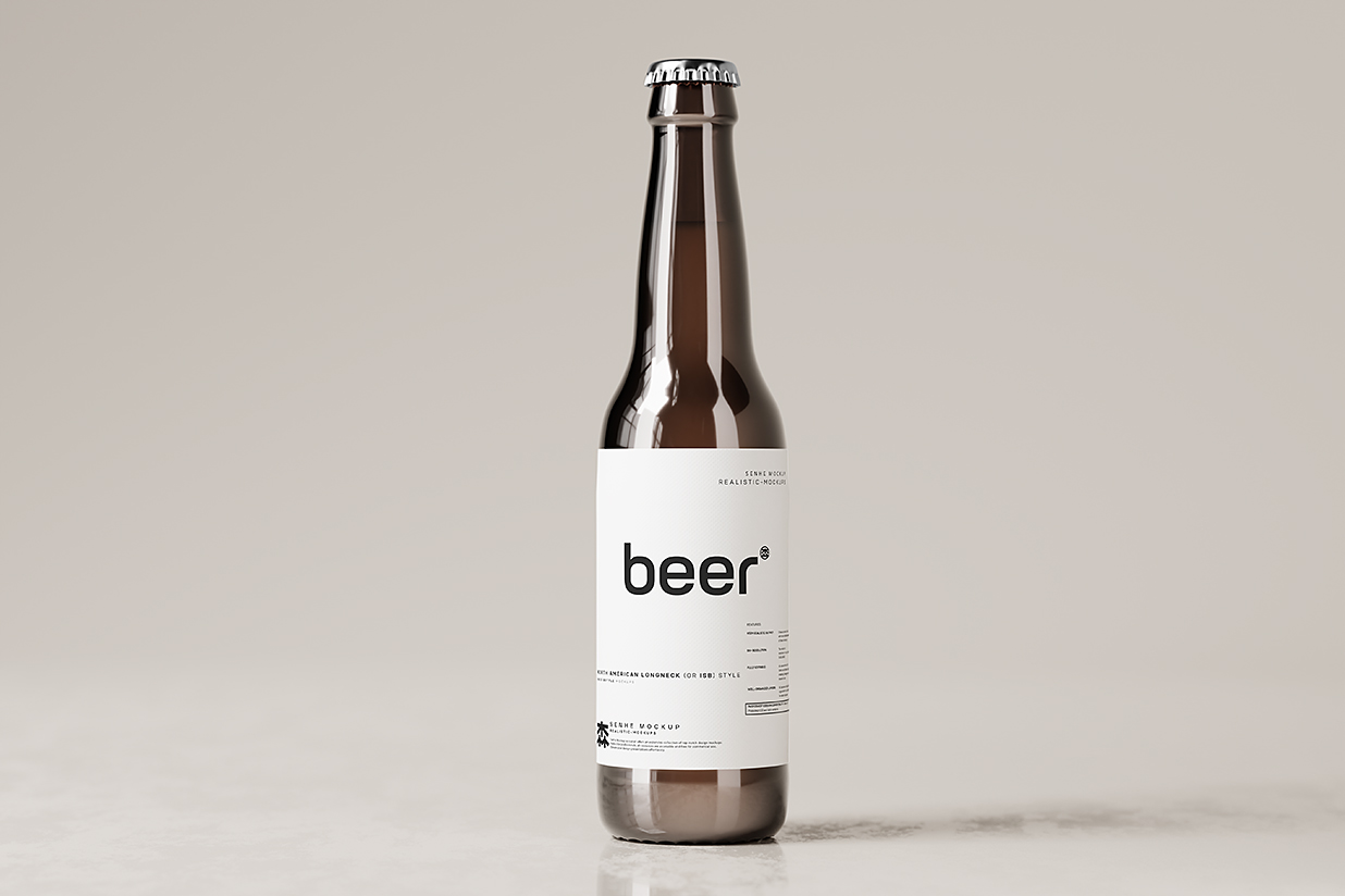 高质感啤酒瓶包装样机mockup10组插图
