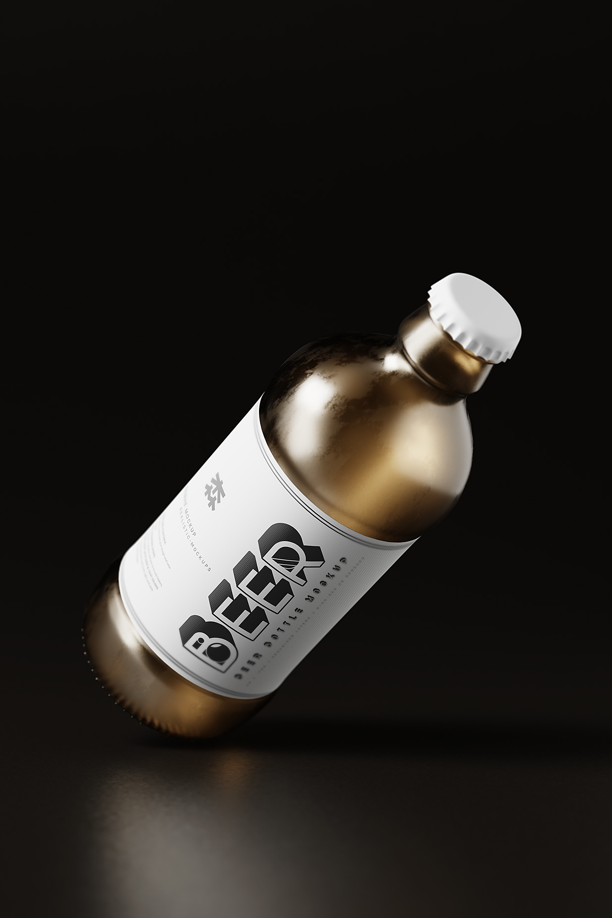 高质感啤酒瓶包装样机mockup10组插图1