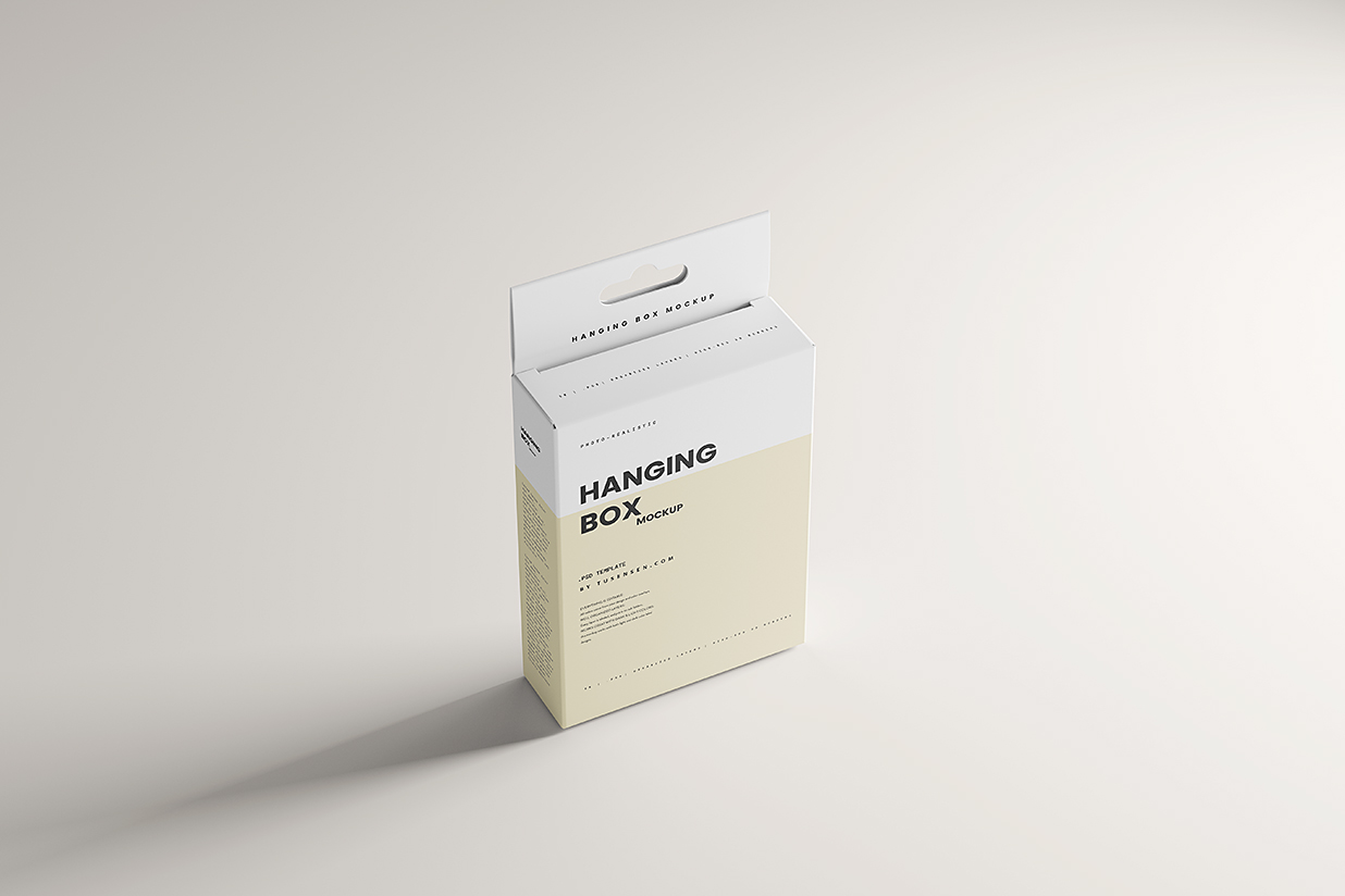 高质感挂耳盒包装样机mockup10组插图1