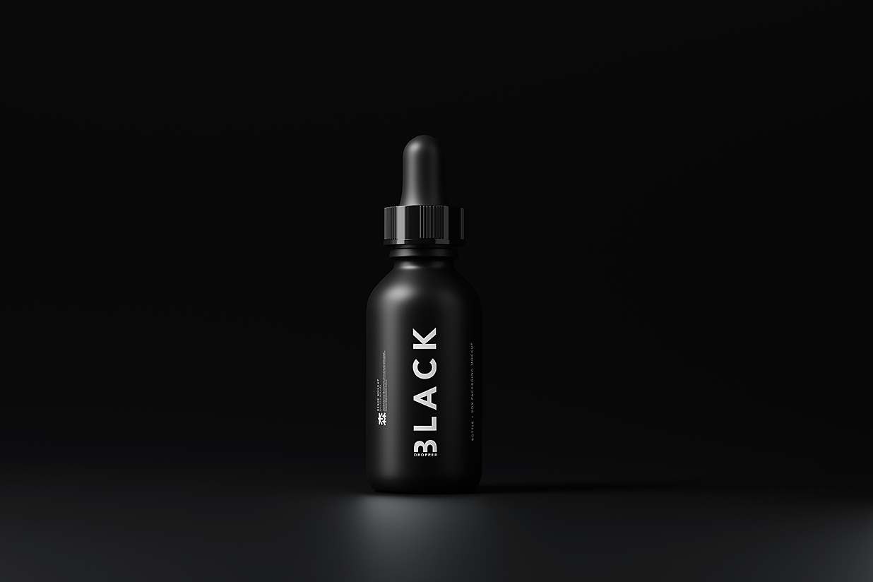 带包装盒的滴管瓶精华精油瓶样机mockup10组插图2