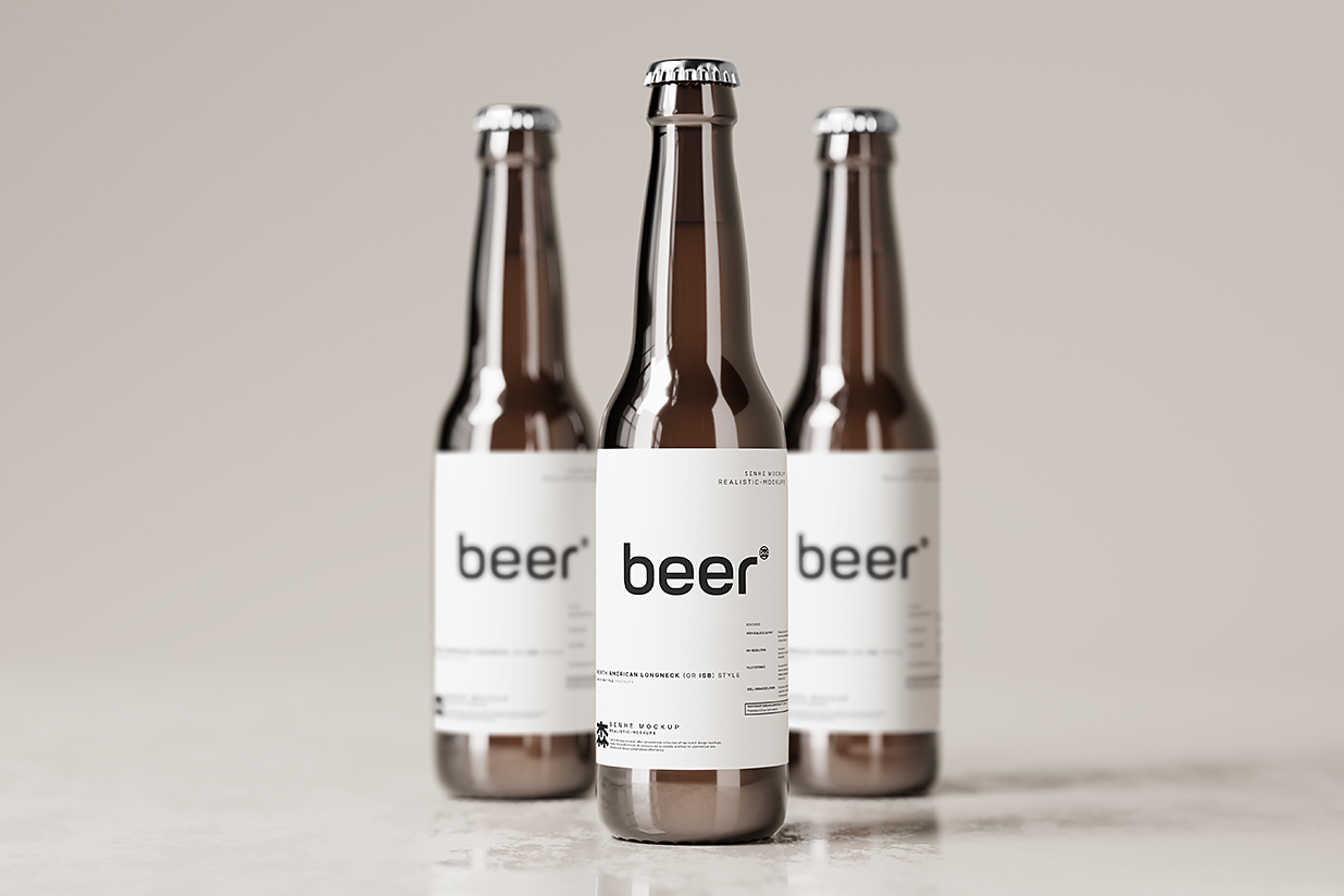 高质感啤酒瓶包装样机mockup10组插图2