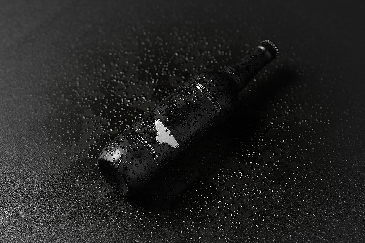 带水滴的高质感啤酒瓶包装样机mockup10组插图2