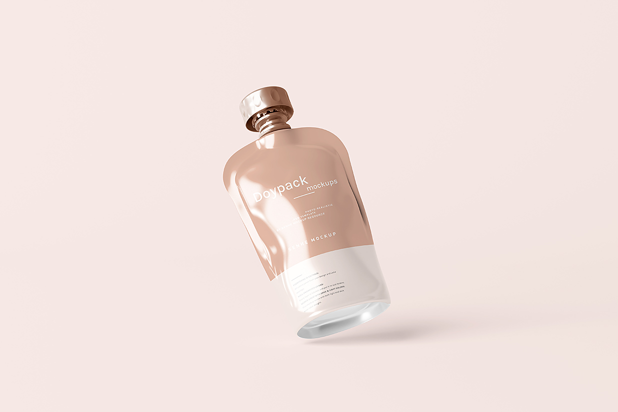 高质感吸嘴袋自立袋包装样机mockup7组插图2