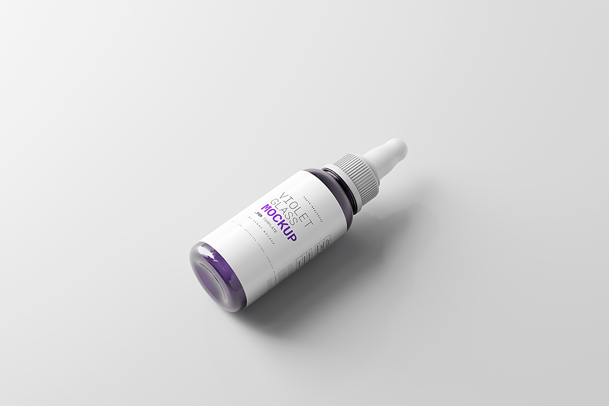 高质感滴管瓶精华精油瓶样机mockup5组插图2