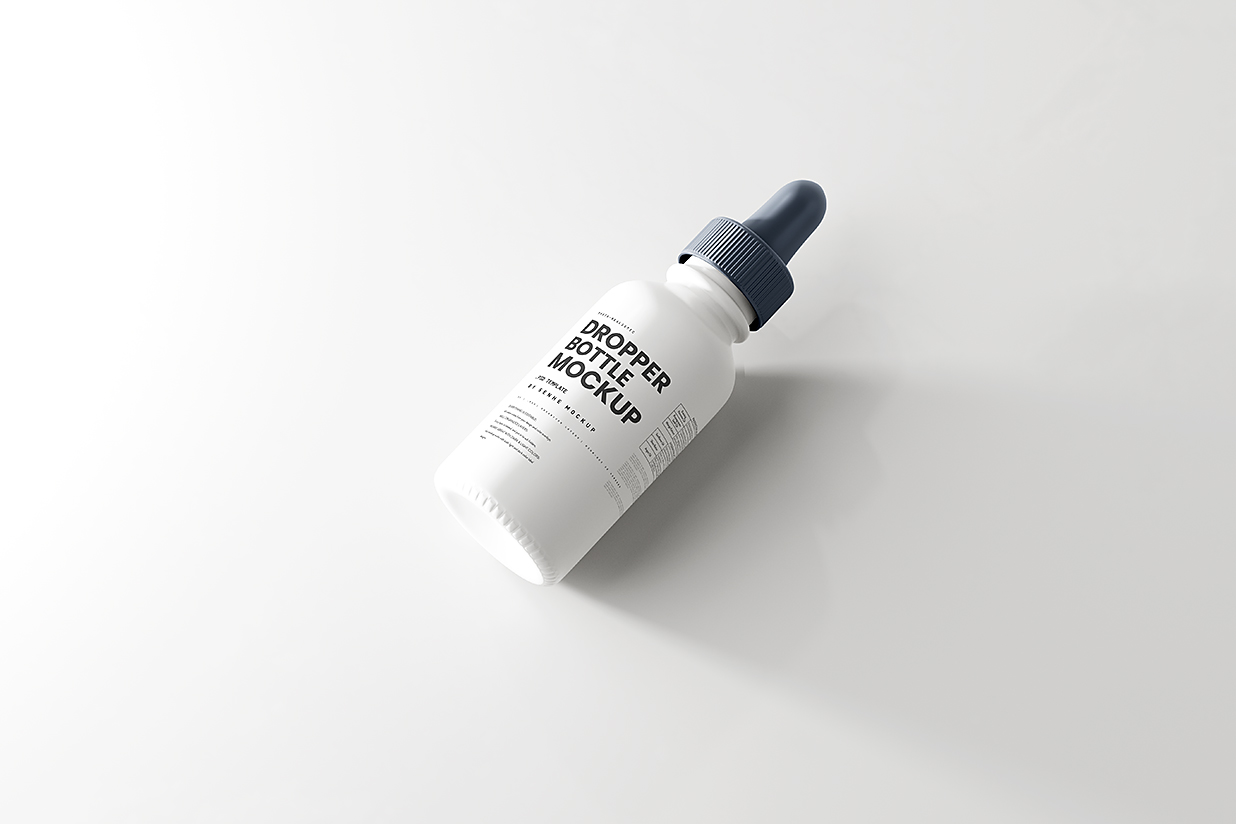 高质感滴管瓶精华精油瓶样机mockup5组插图2