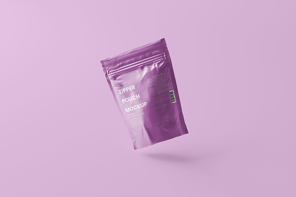 高质感自立袋自封袋食品包装袋样机mockup5组插图3