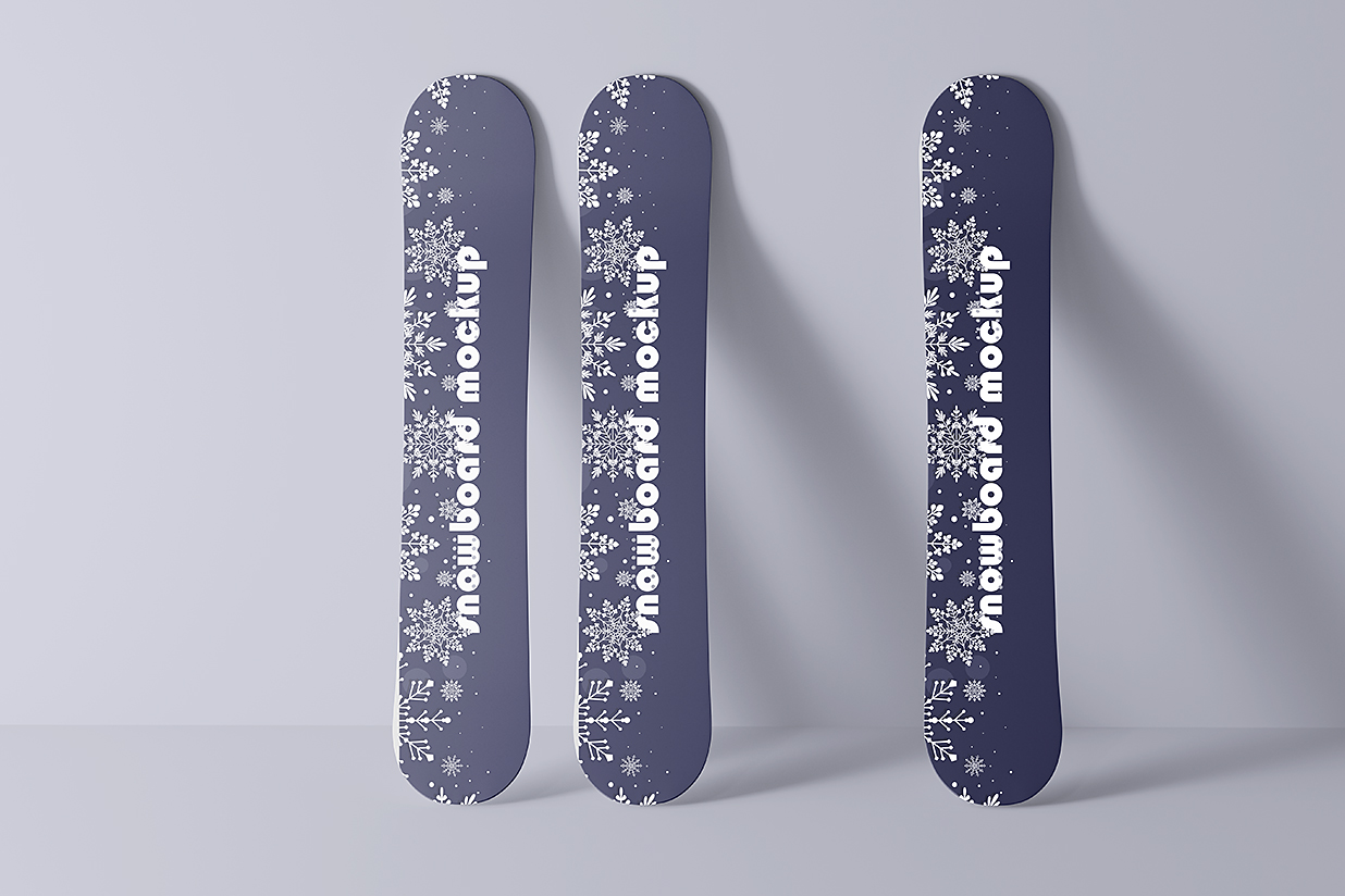 高质感滑雪板样机mockup10组插图3