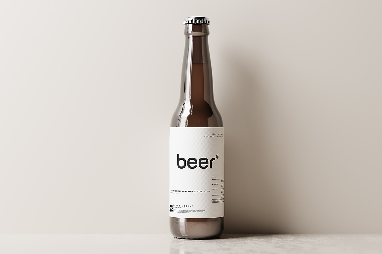 高质感啤酒瓶包装样机mockup10组插图3