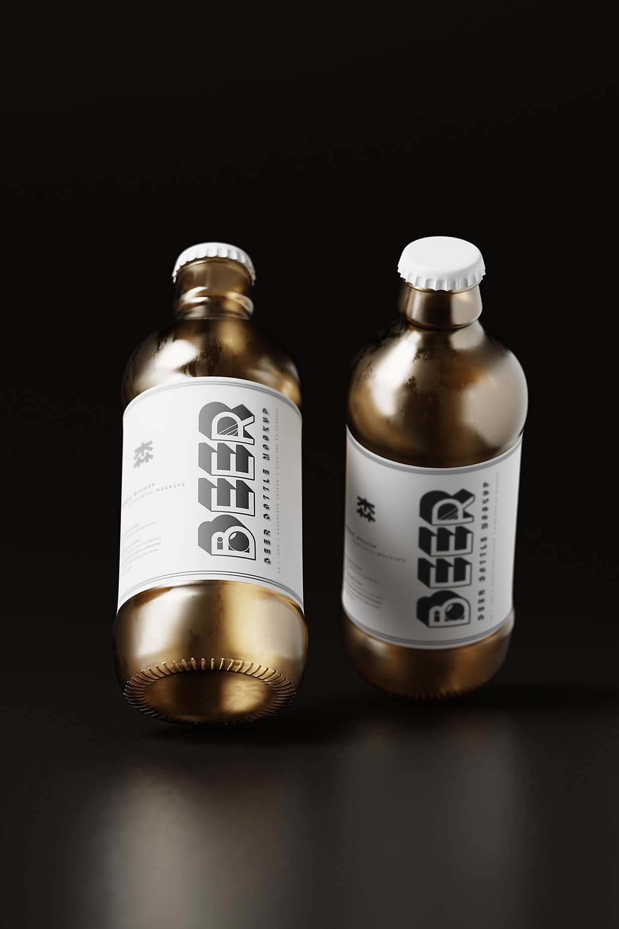 高质感啤酒瓶包装样机mockup10组插图3