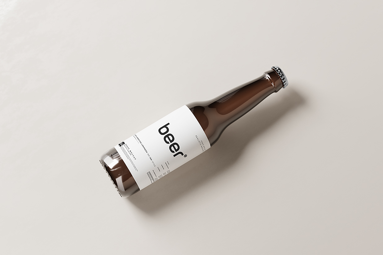 高质感啤酒瓶包装样机mockup10组插图4