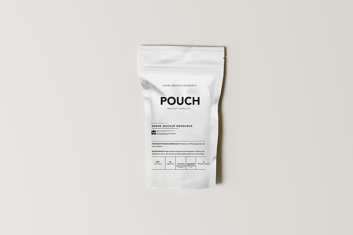 高质感自立袋自封袋食品包装袋样机mockup10组插图4