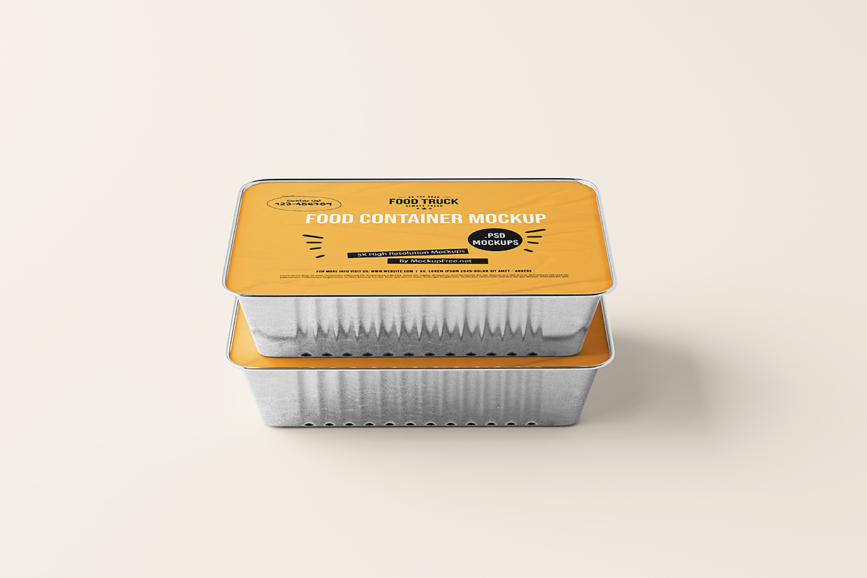 一次性食品盒餐盒外卖打包盒样机mockup10组插图4