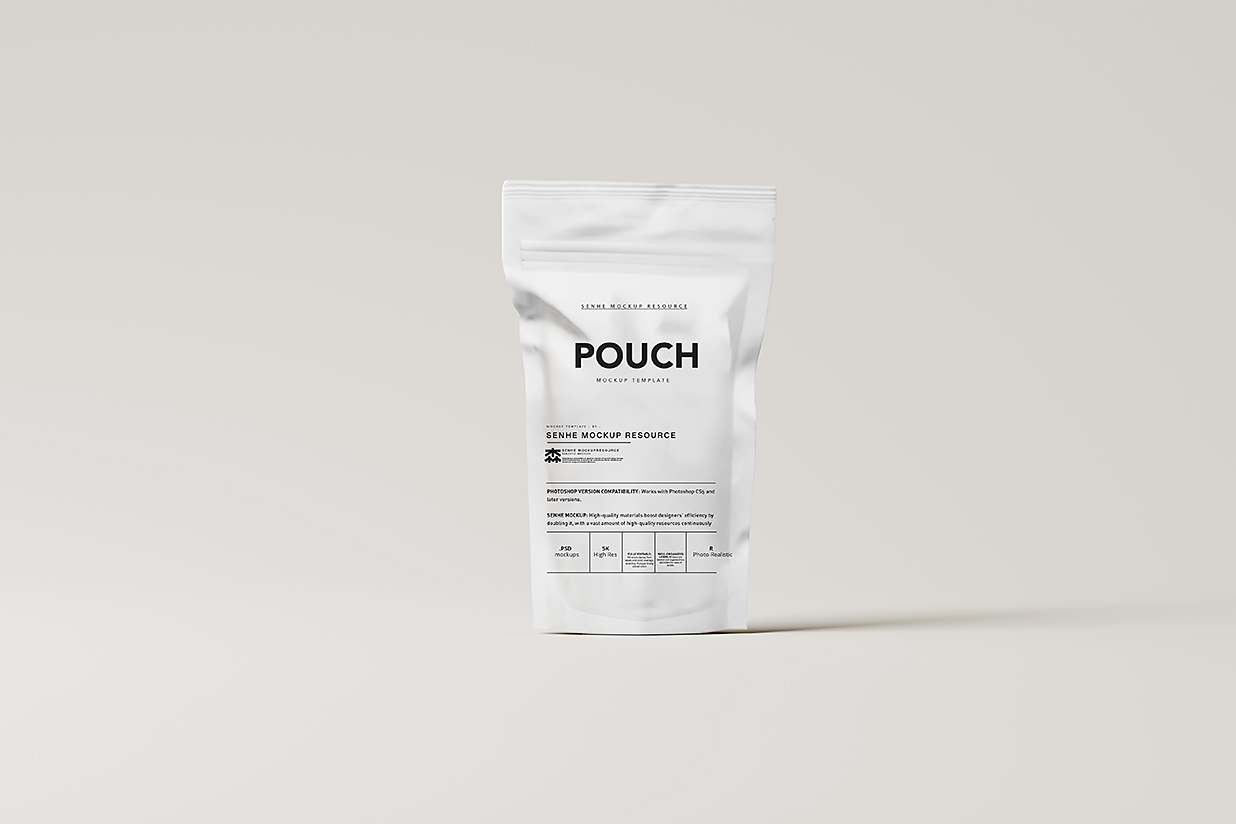 高质感自立袋自封袋食品包装袋样机mockup10组插图5