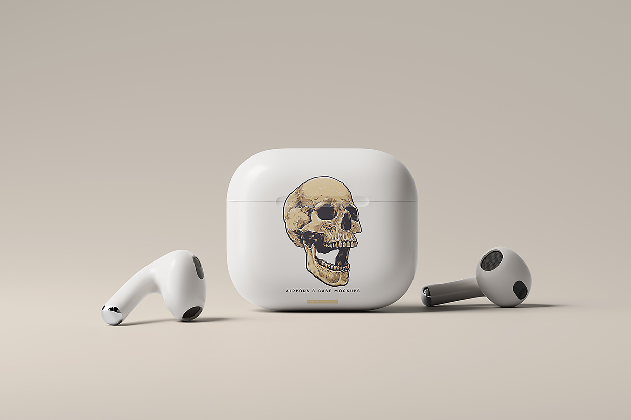 高质感AirPods第三代苹果耳机样机mockup6组插图5