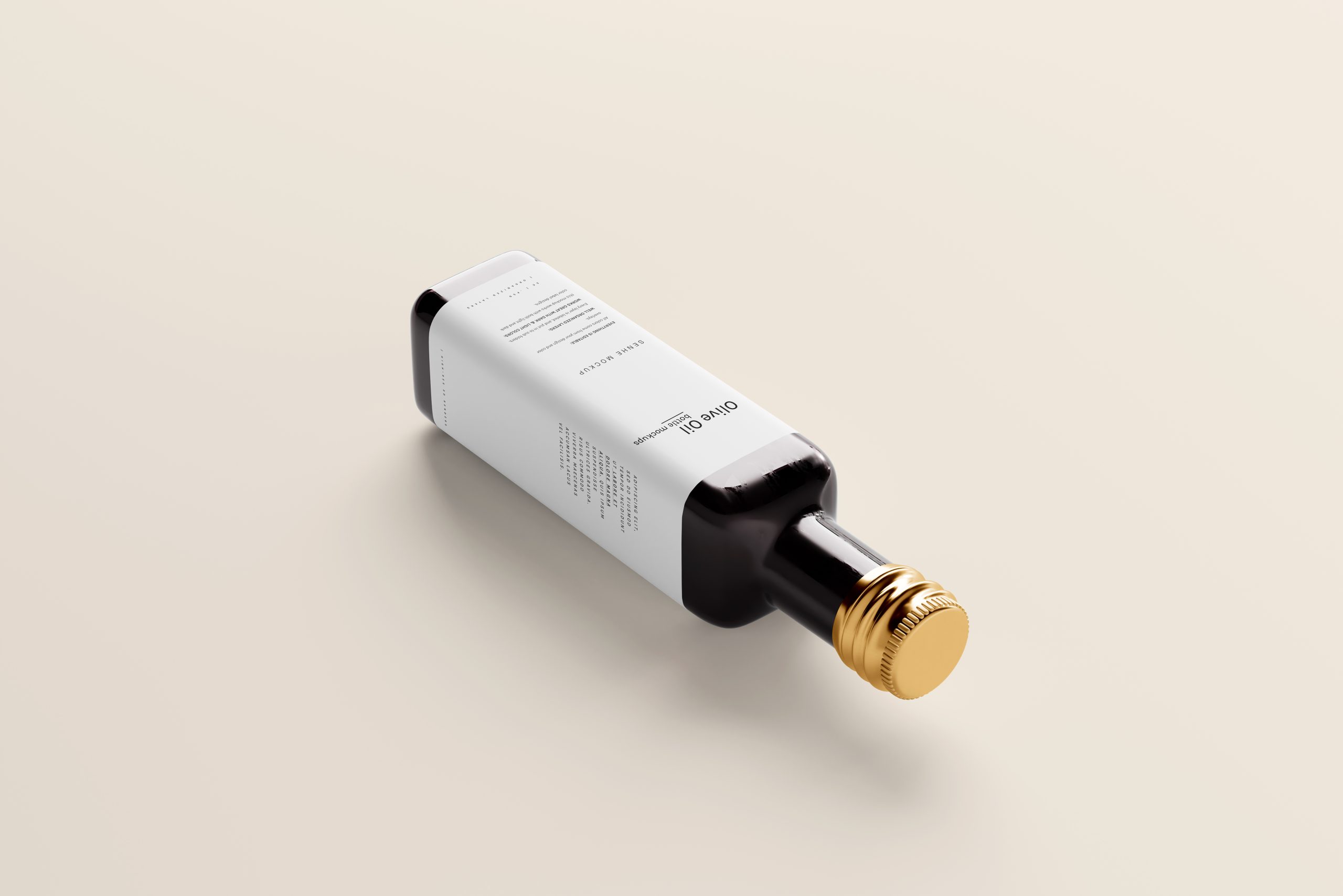 高质感橄榄油瓶食用油瓶包装样机mockup7组插图5