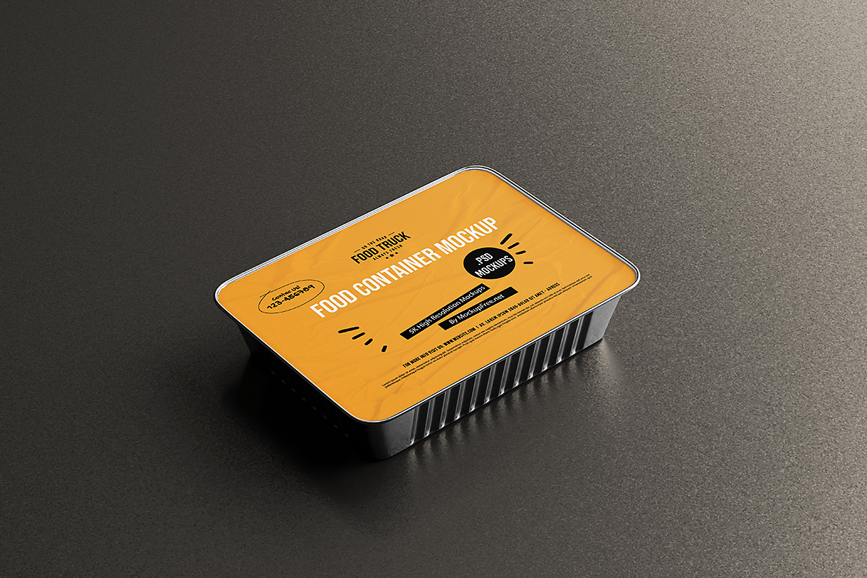 一次性食品盒餐盒外卖打包盒样机mockup10组插图5