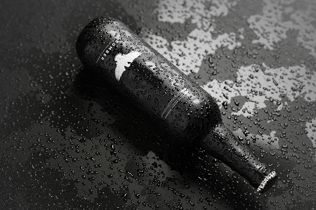 带水滴的高质感啤酒瓶包装样机mockup10组插图6