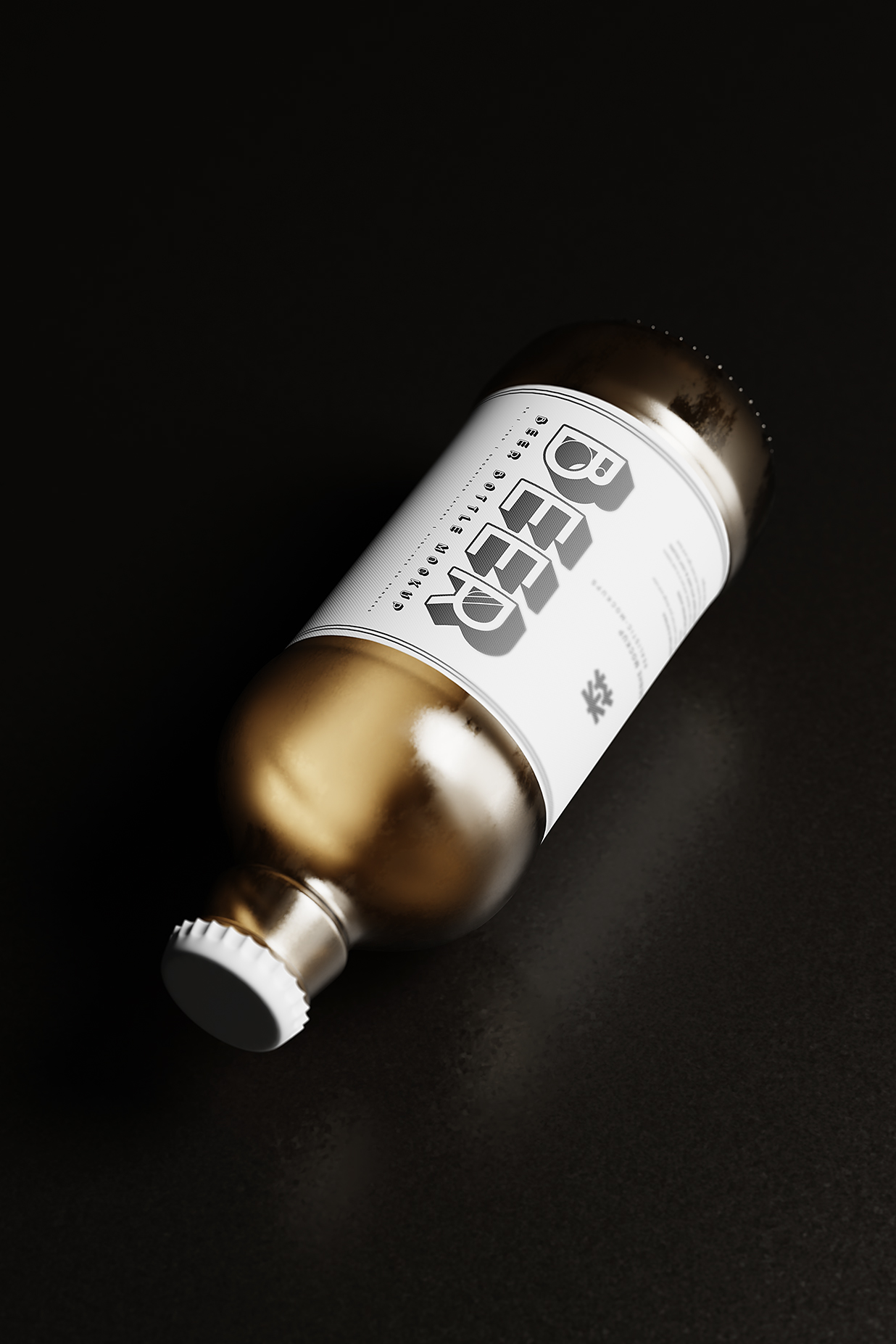 高质感啤酒瓶包装样机mockup10组插图6