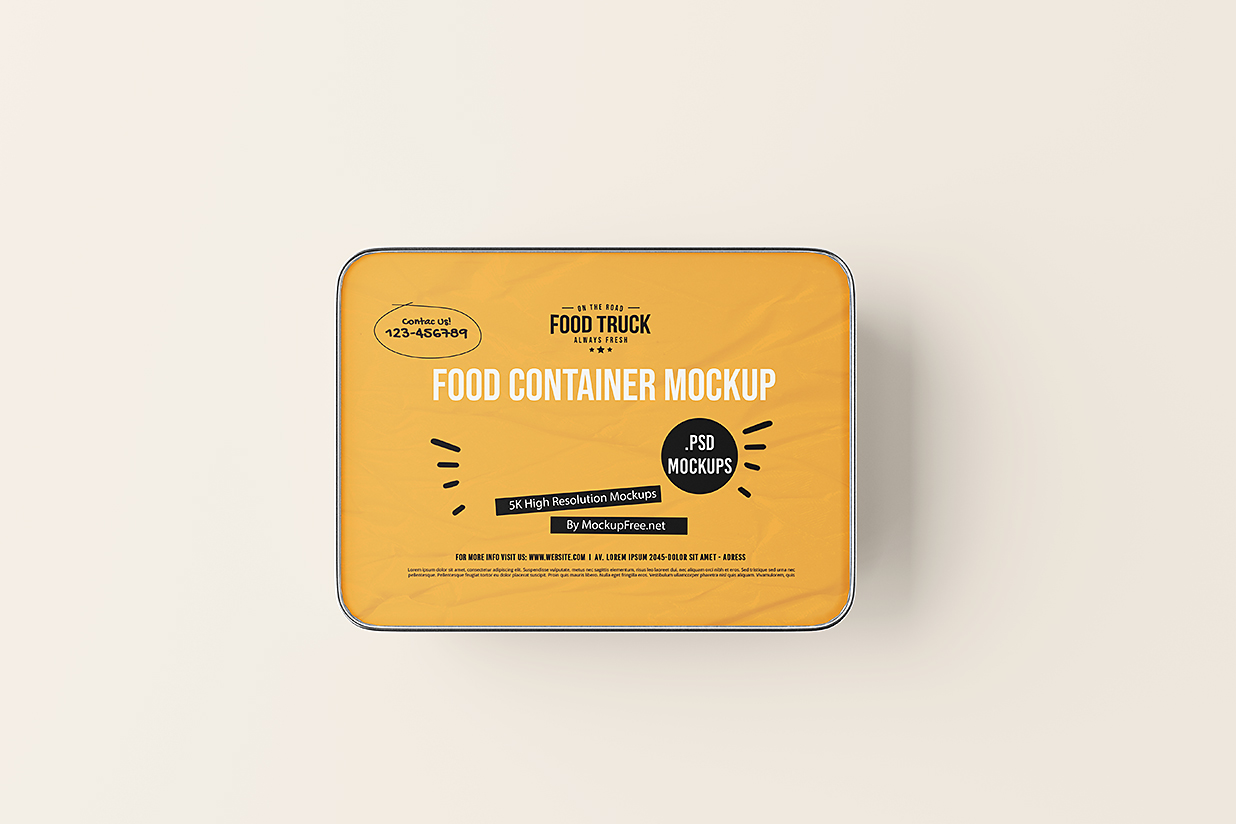 一次性食品盒餐盒外卖打包盒样机mockup10组插图6