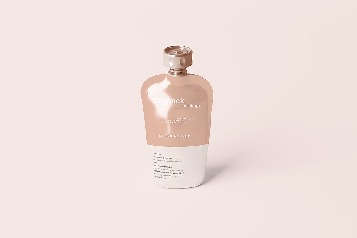 高质感吸嘴袋自立袋包装样机mockup7组插图6