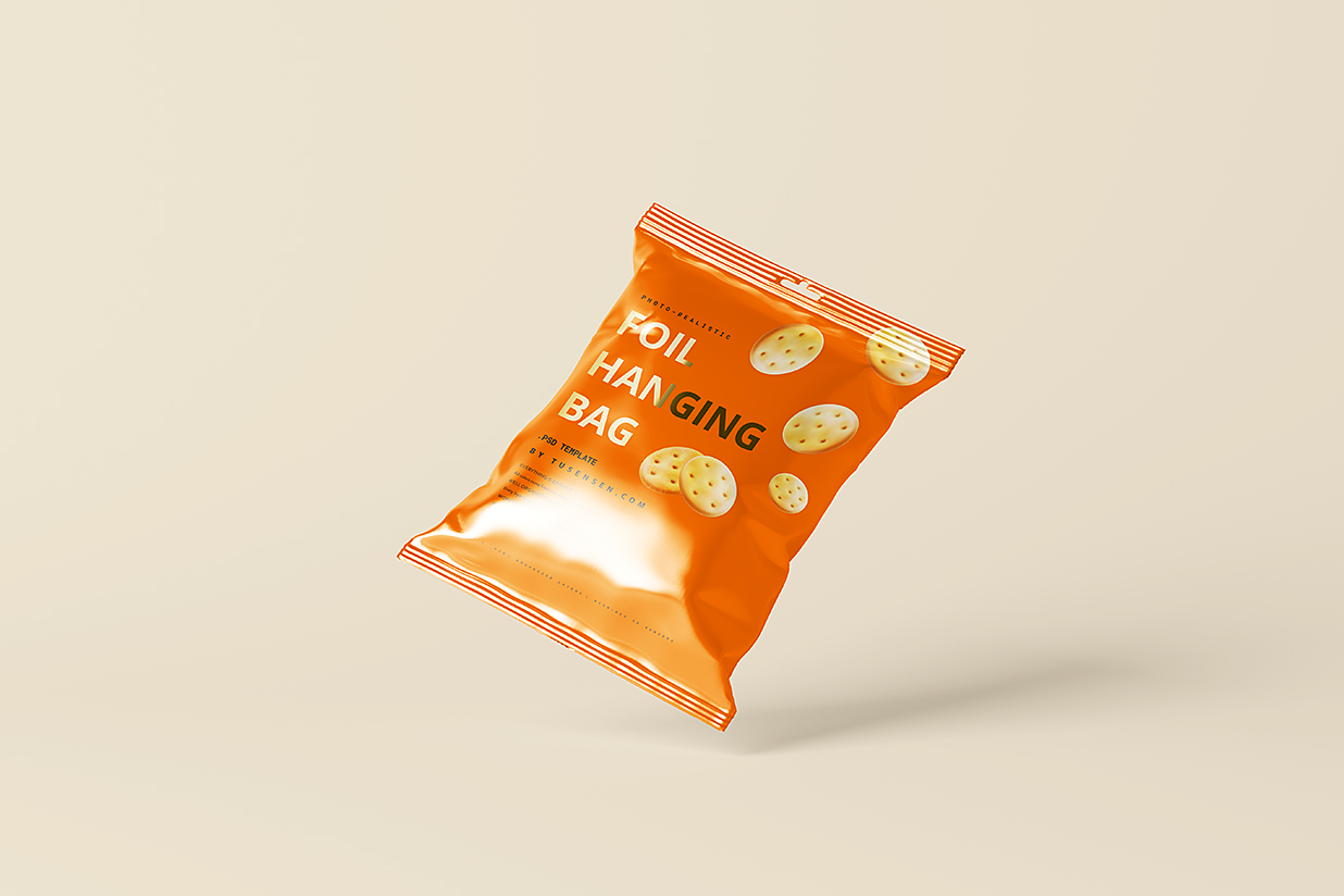 高质感小袋零食包装样机mockup10组插图5