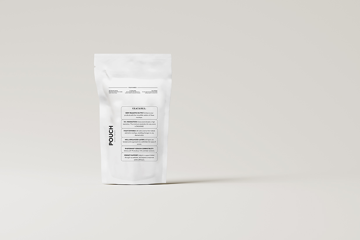 高质感自立袋自封袋食品包装袋样机mockup10组插图7