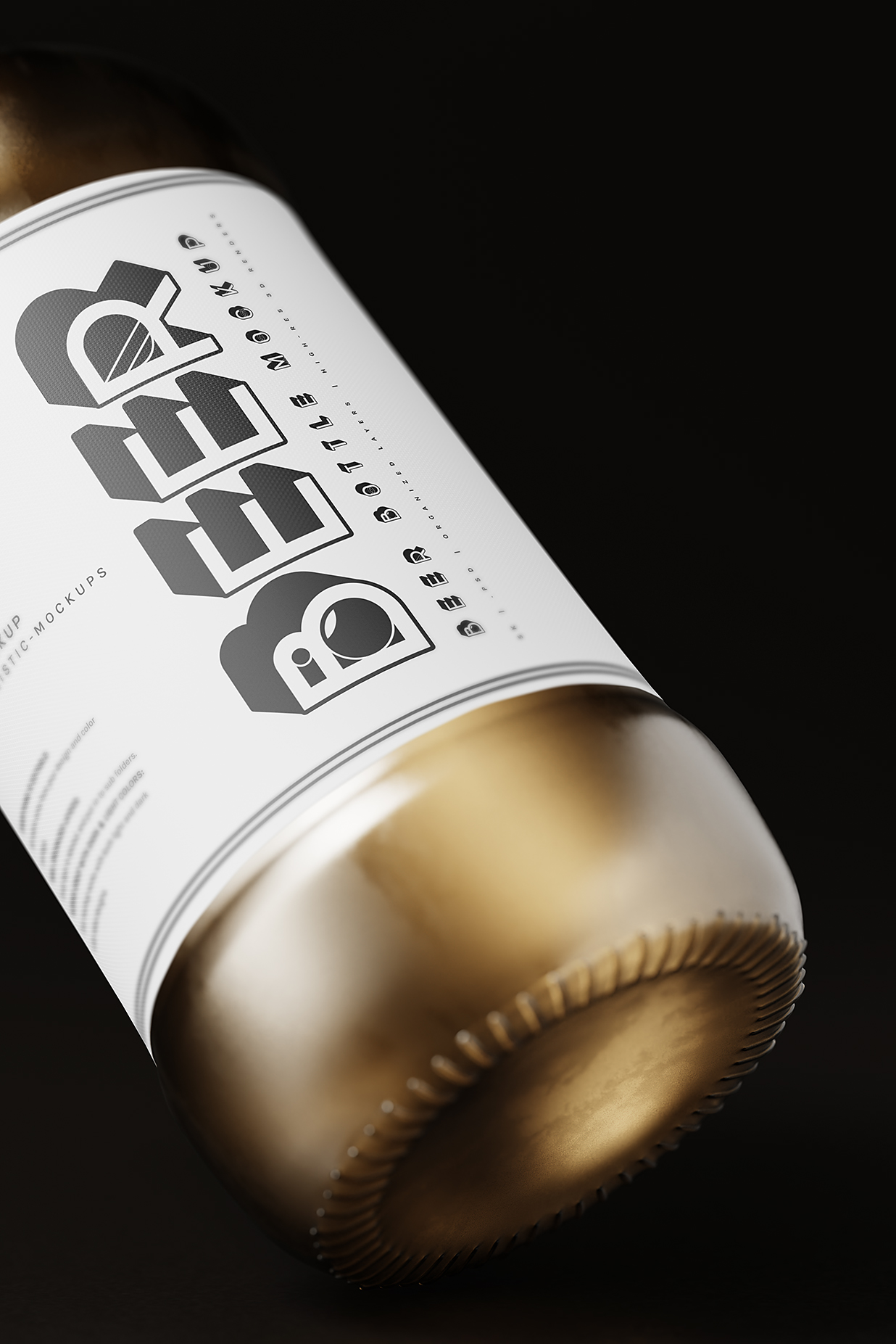 高质感啤酒瓶包装样机mockup10组插图8