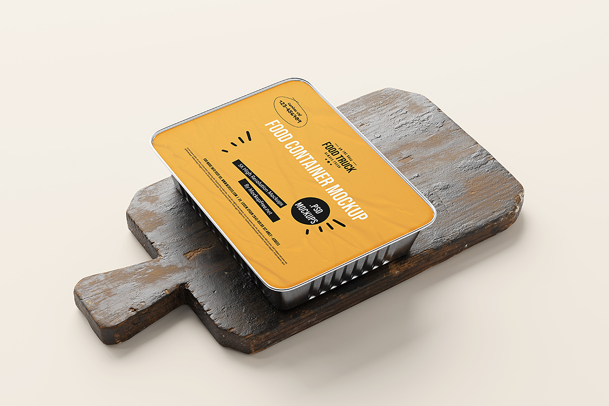 一次性食品盒餐盒外卖打包盒样机mockup10组插图8