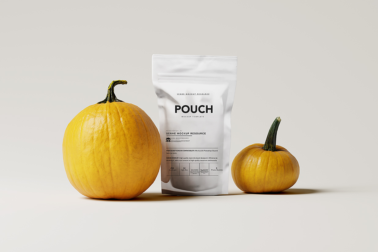 高质感自立袋自封袋食品包装袋样机mockup10组插图8