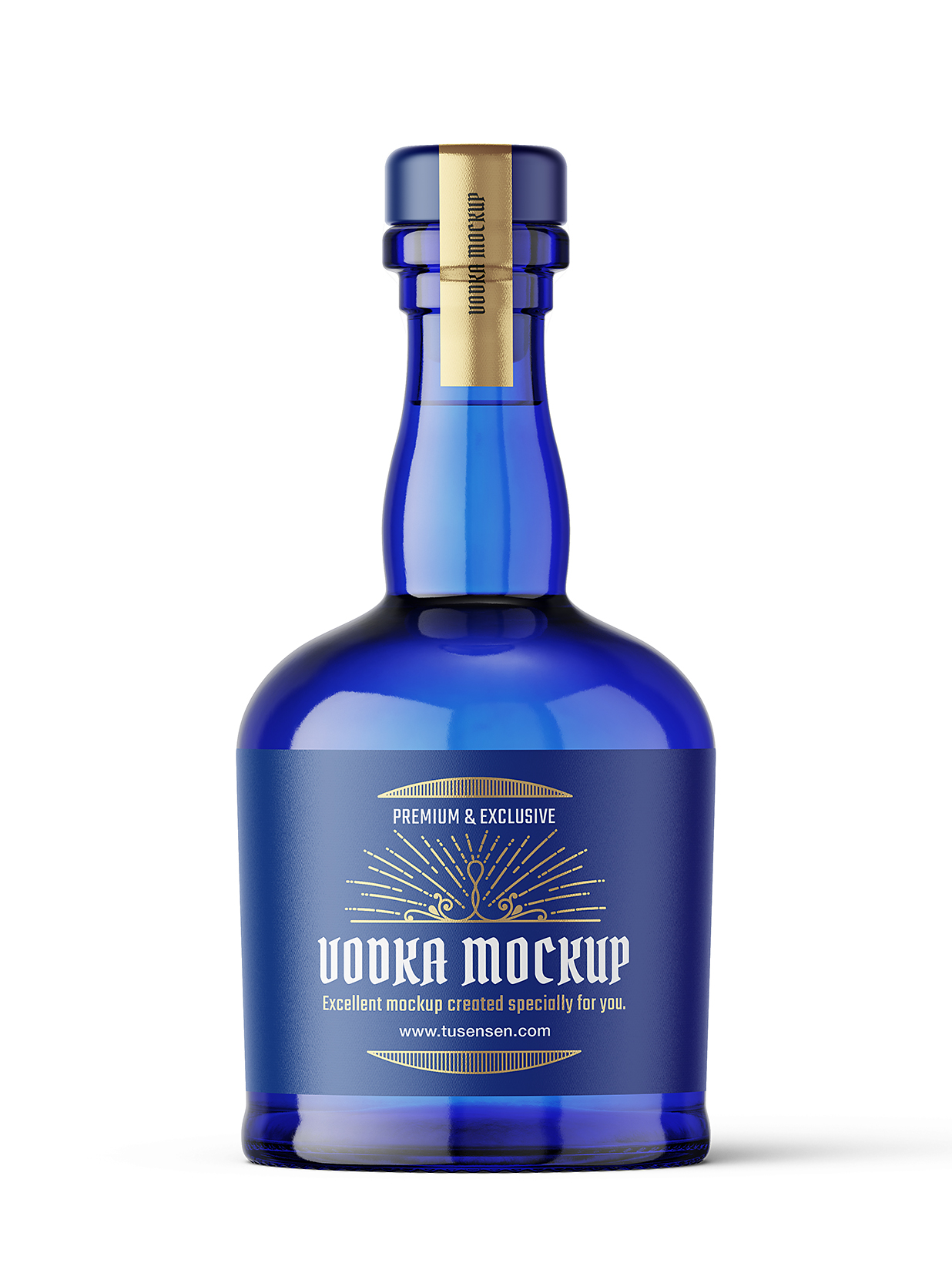 伏特加酒瓶样机mockup插图