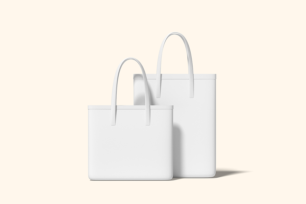 帆布袋帆布包手提袋样机mockup4组插图