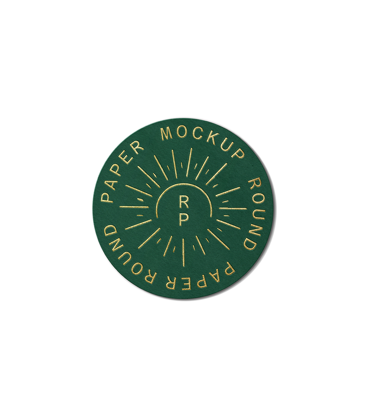 圆形可撕贴纸样机mockup插图