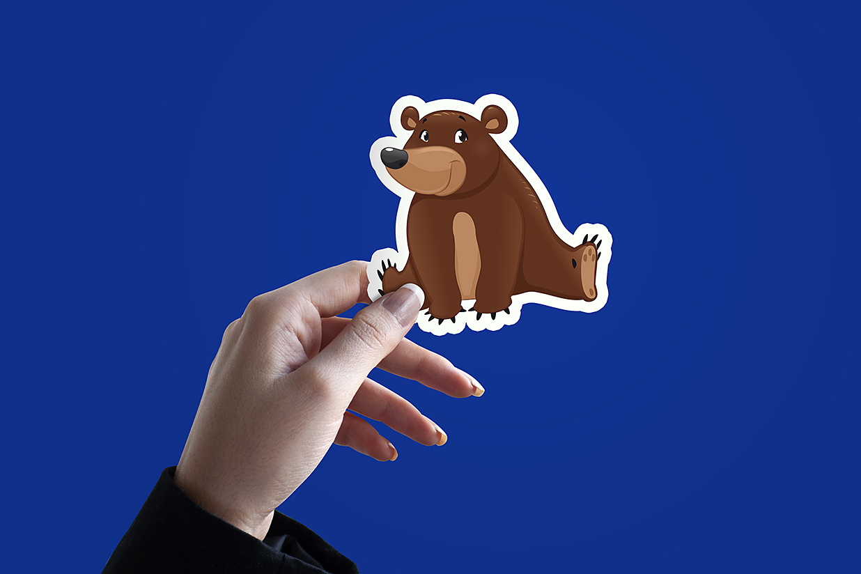 手持贴纸样机mockup插图