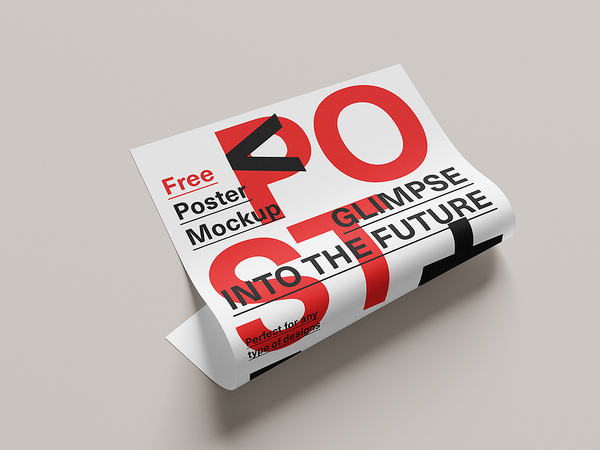 精致的海报样机mockup6组插图