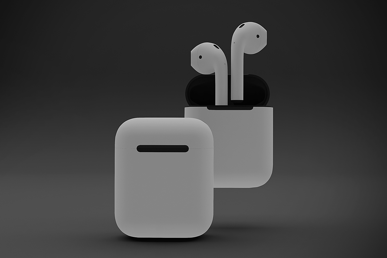 AirPods苹果耳机样机mockup5组插图