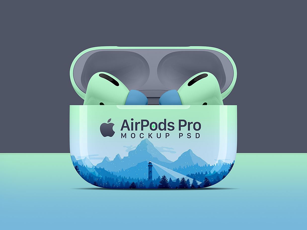 AirPods Pro苹果耳机样机mockup插图