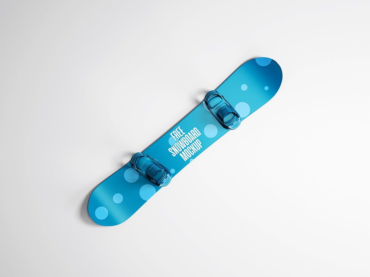 滑板滑雪板样机mockup插图