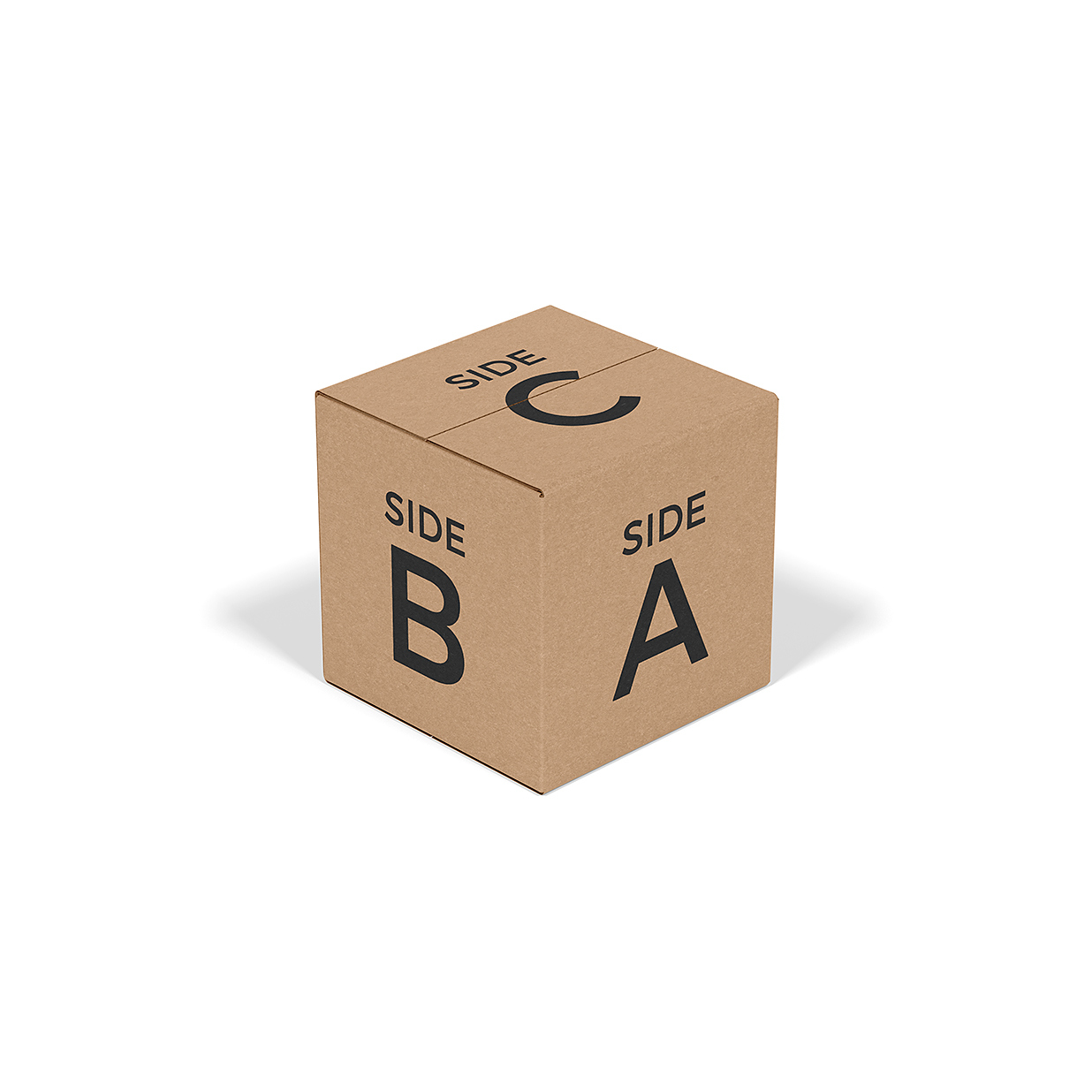 牛皮纸纸箱纸盒包装样机mockup6组插图