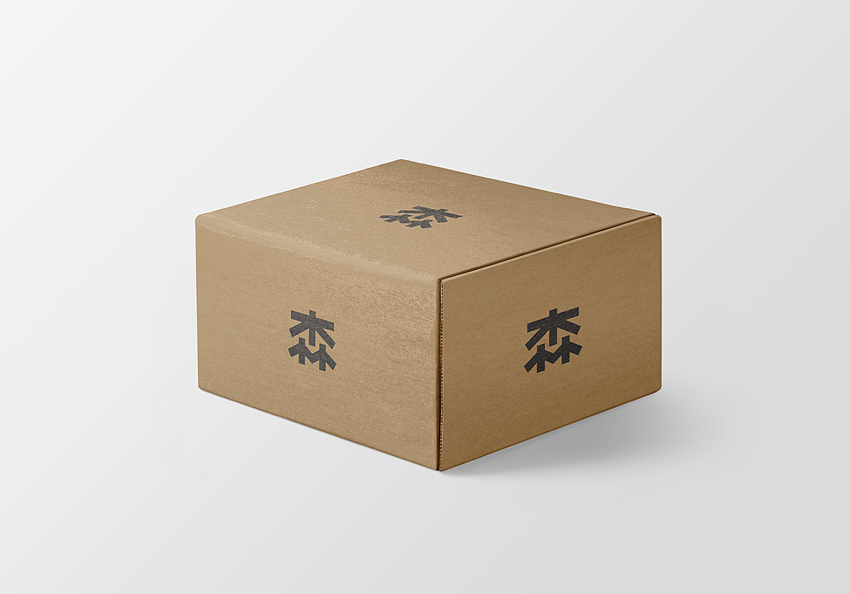 牛皮纸天地盖纸盒包装盒样机mockup插图