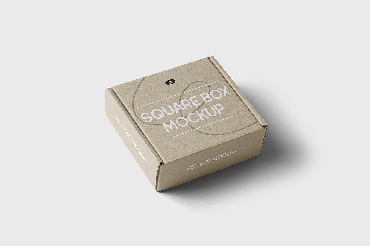 飞机盒纸盒包装盒样机mockup插图