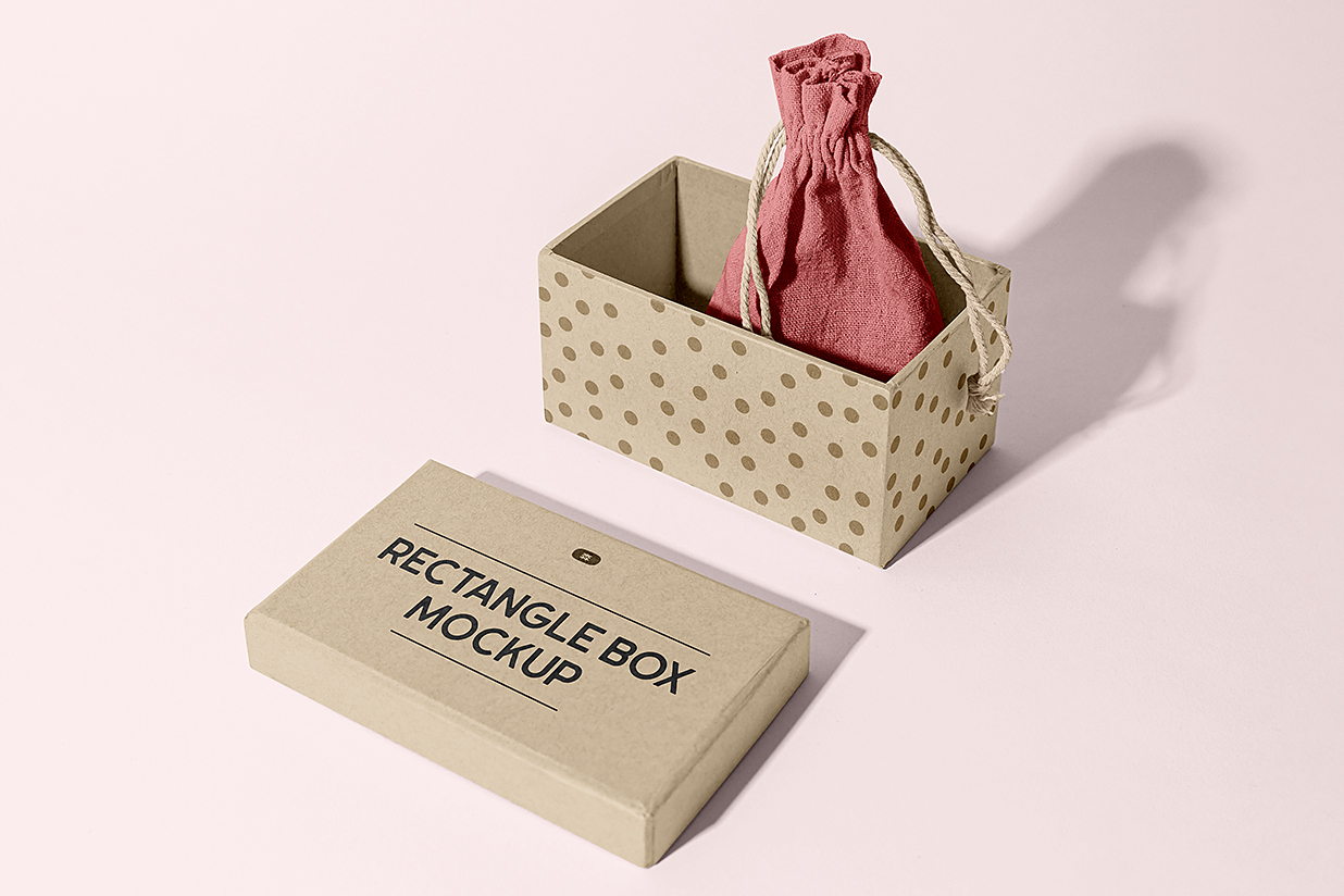 天地盖纸盒礼盒包装盒样机mockup插图