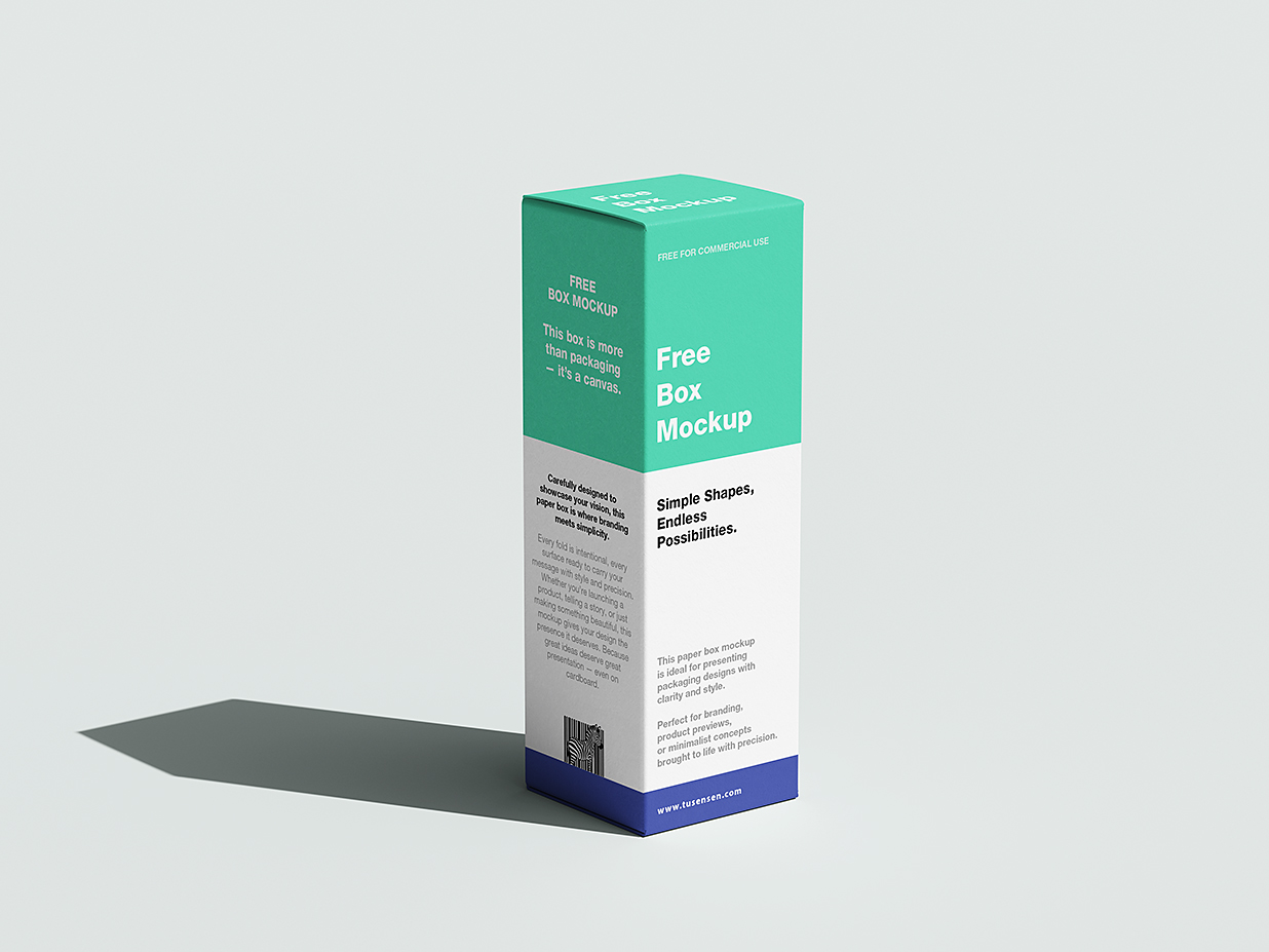 高质感护肤品纸盒包装盒样机mockup5组插图