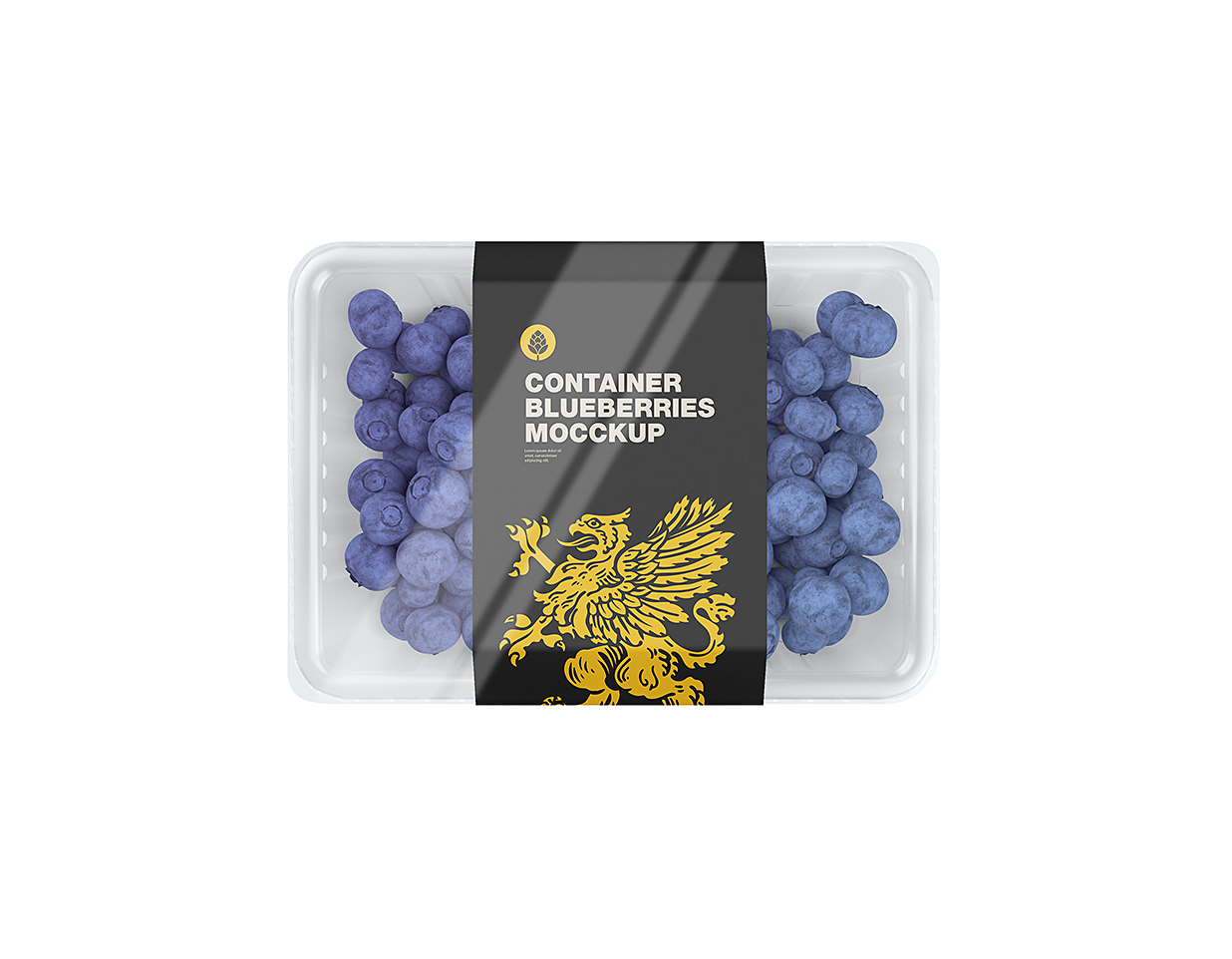 蓝莓食品包装样机mockup插图