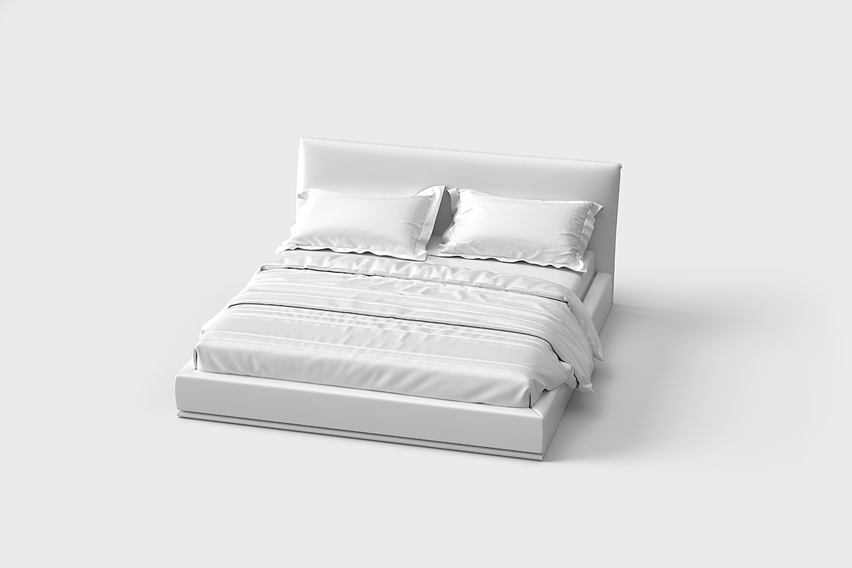 床品四件套床单枕套被子样机mockup6组插图